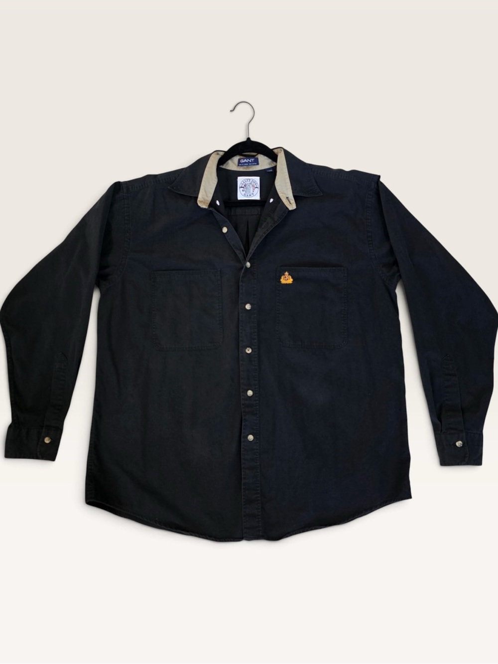 Title: Vintage 90s GANT Salty Dog Black Utility Button Down Shirt Large